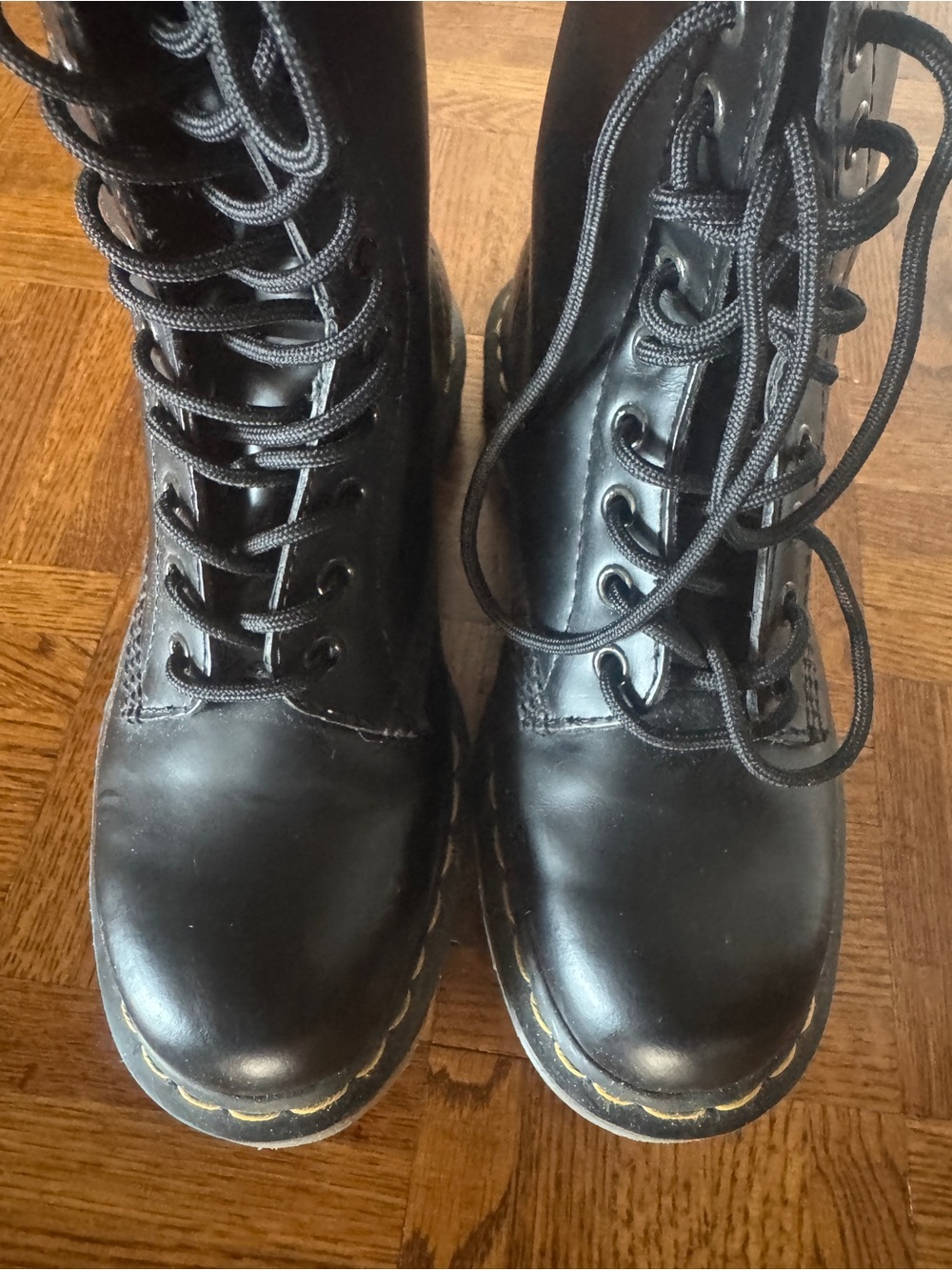 Dr. Martens Women's Black Lace-Up Boots, tall boots for women - Picture 9 of 11